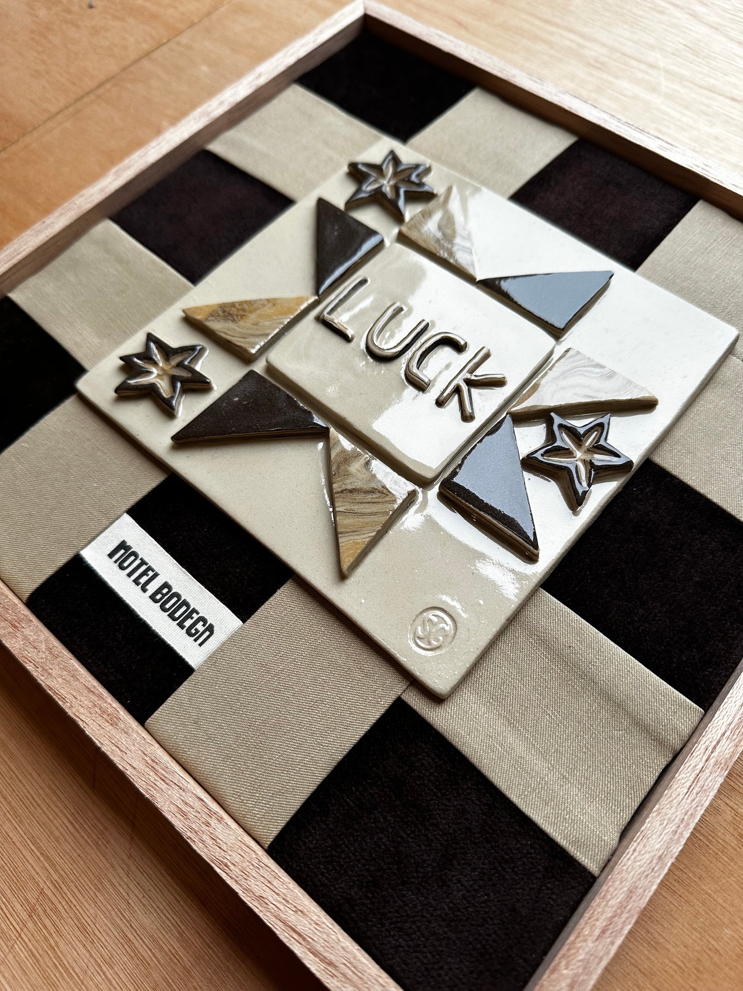 Motel Bodega x Selina Van Grondelle Luck Ceramic Tile Artwork