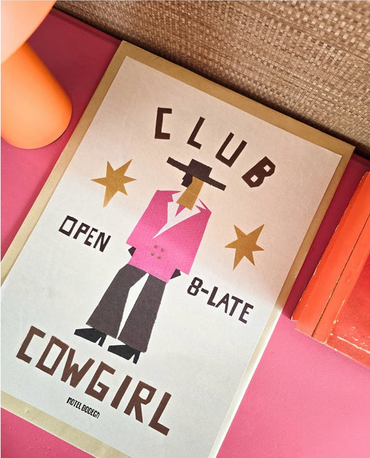 Club Cowgirl A3 print