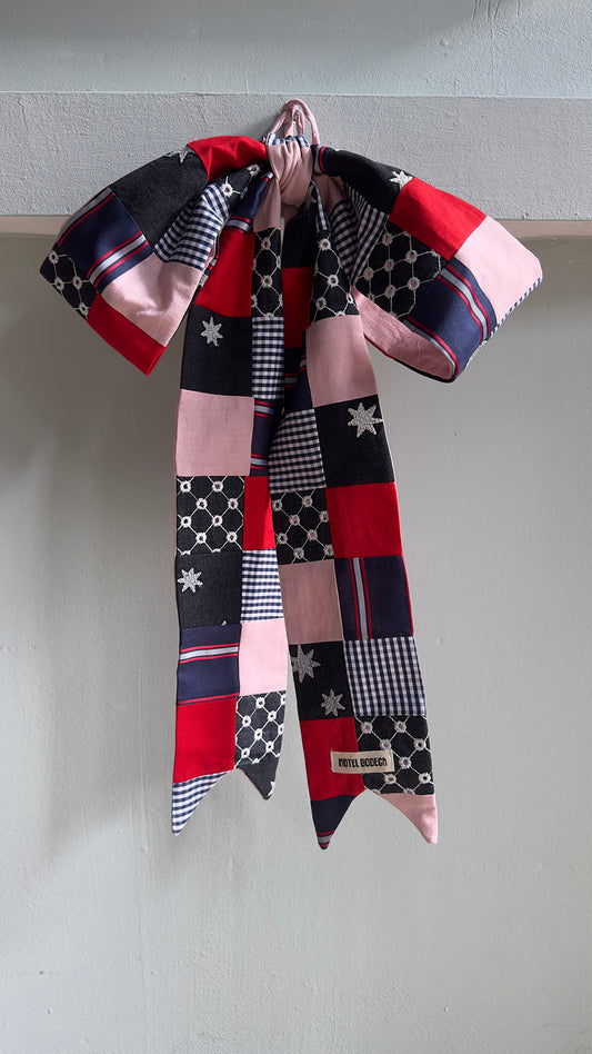 Festive Bow: Red, Blue, White
