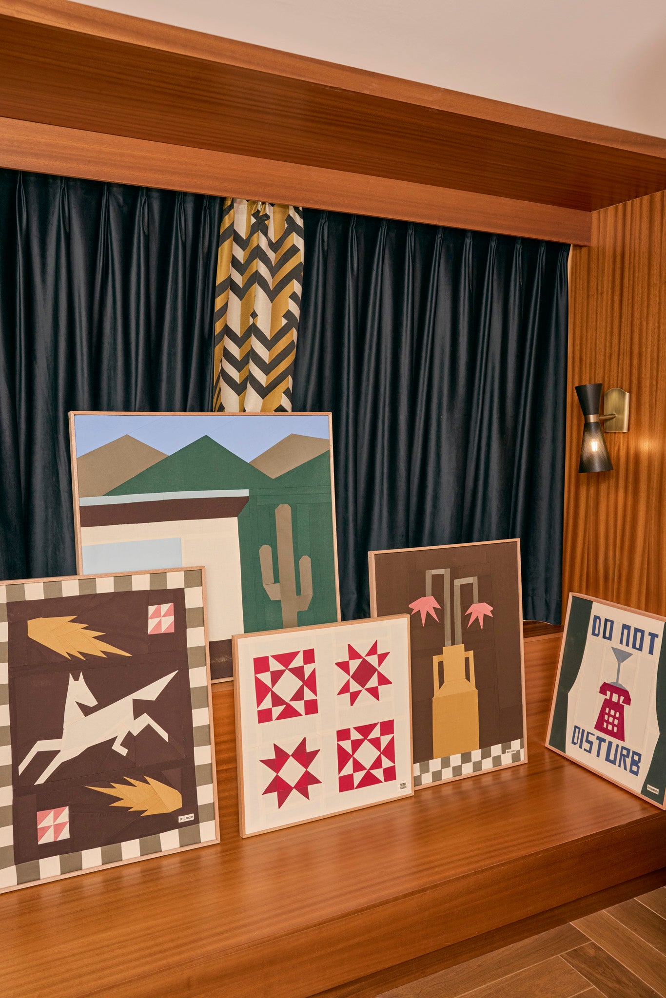 Cactus House Original Quilted Artwork