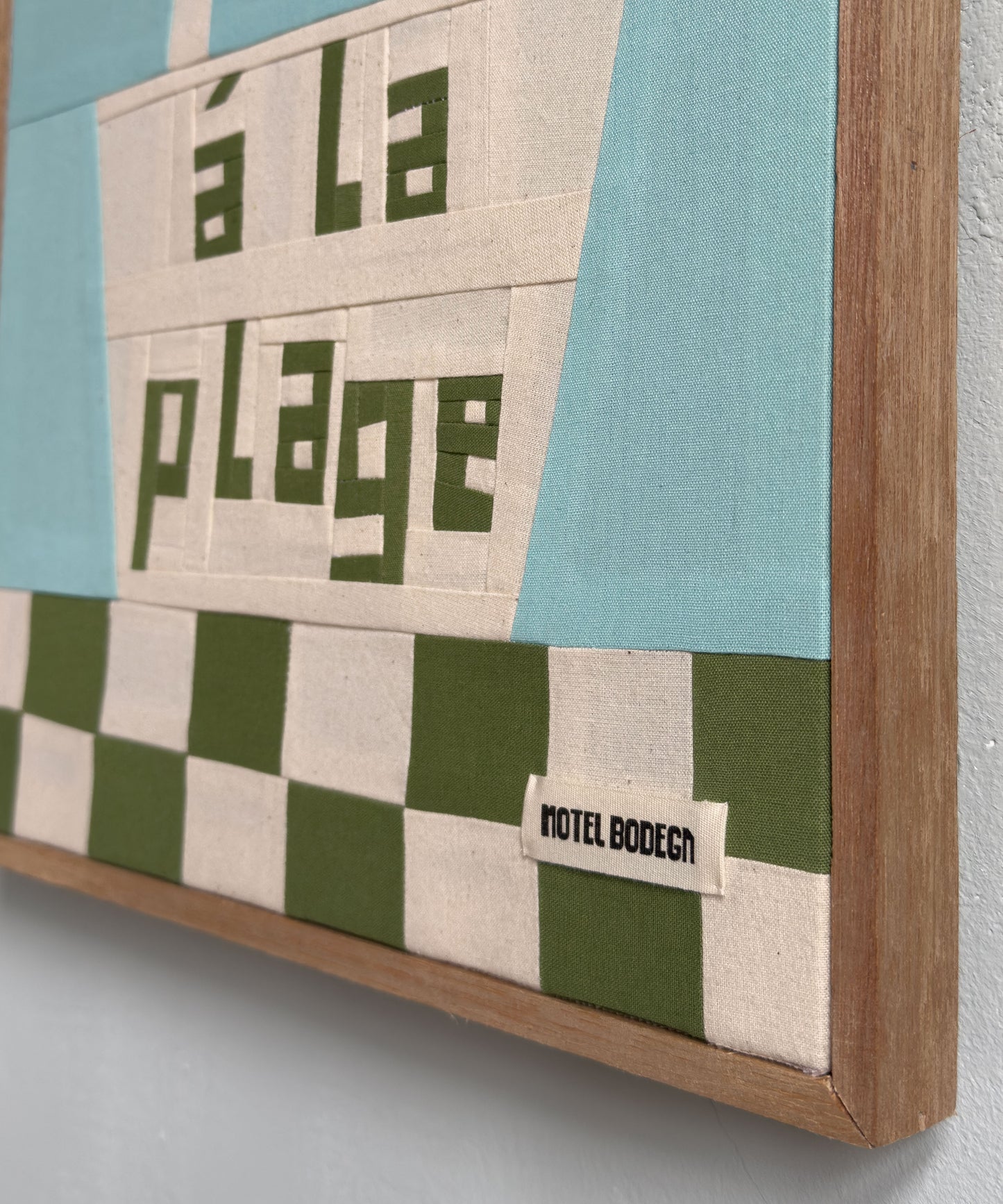 A La Plage Original Quilted Artwork