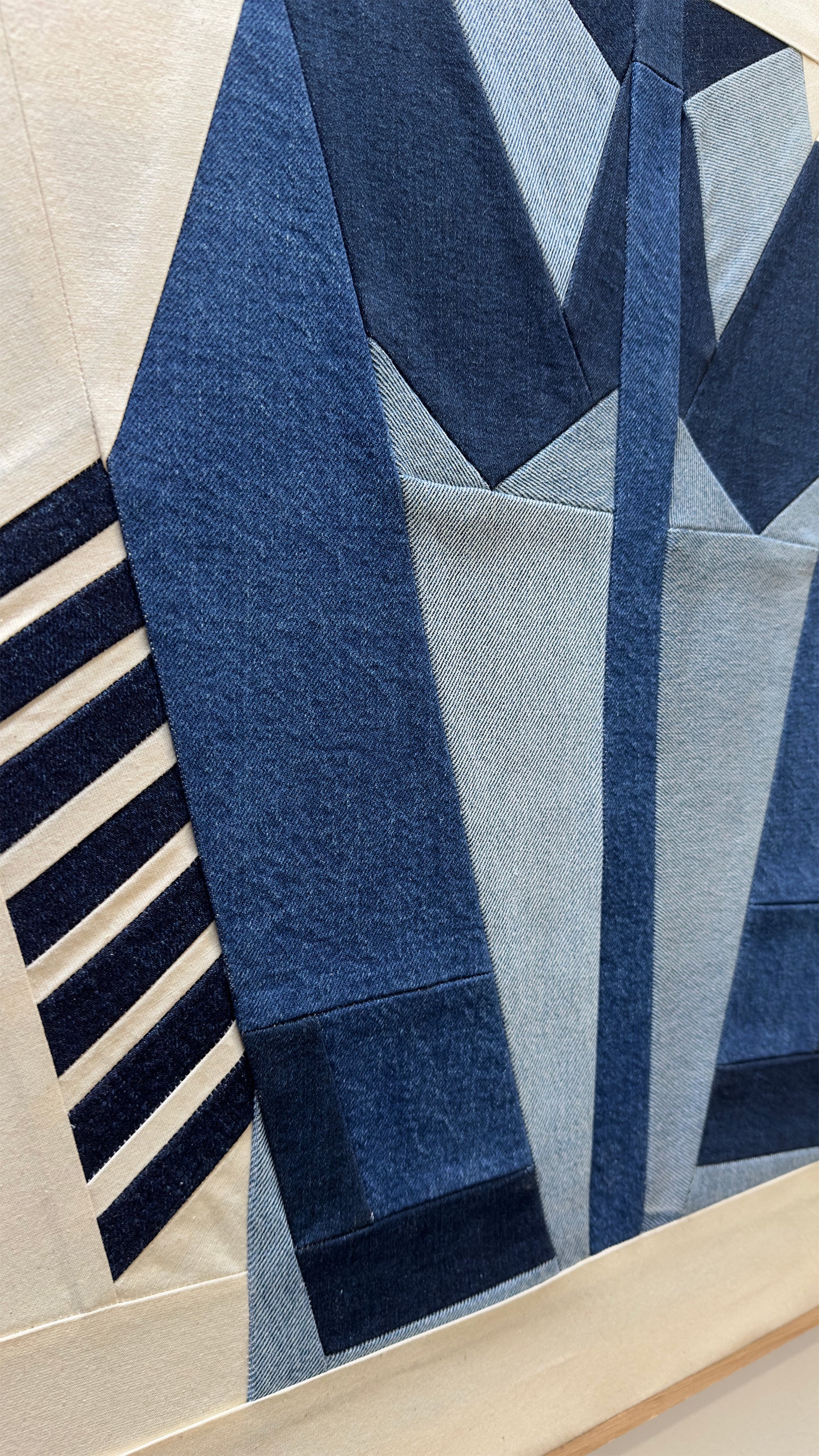 Denim Jacket Original Quilted Artwork