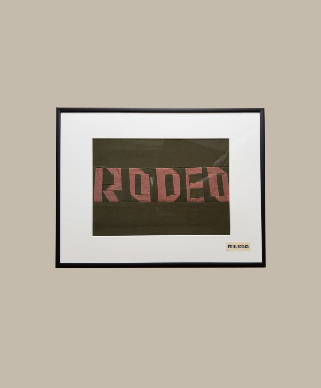 Rodeo Quilted Artwork in Frame