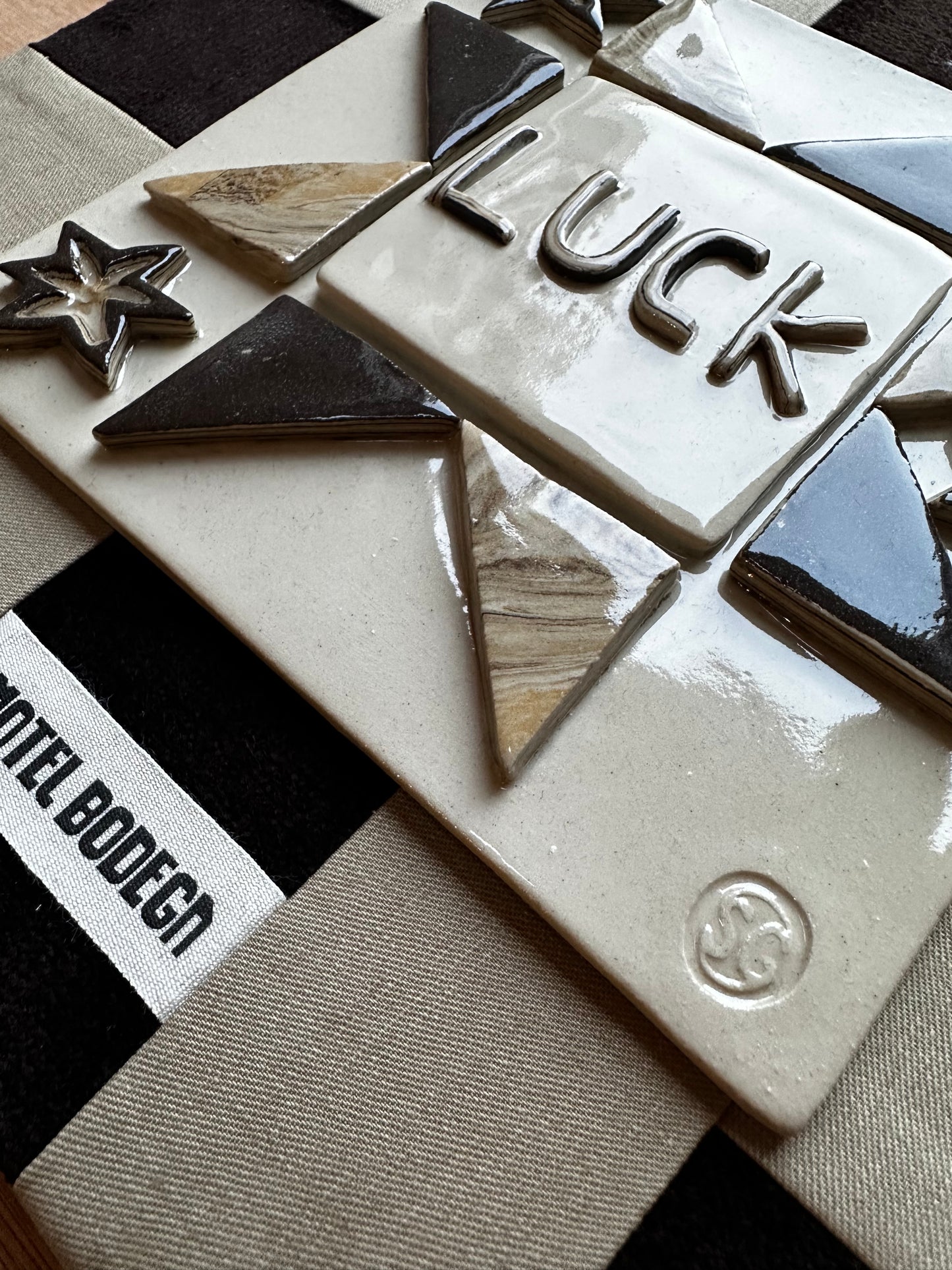 Motel Bodega x Selina Van Grondelle Luck Ceramic Tile Artwork