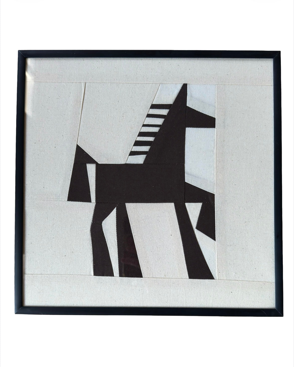Horse Original Quilted Artwork in Frame