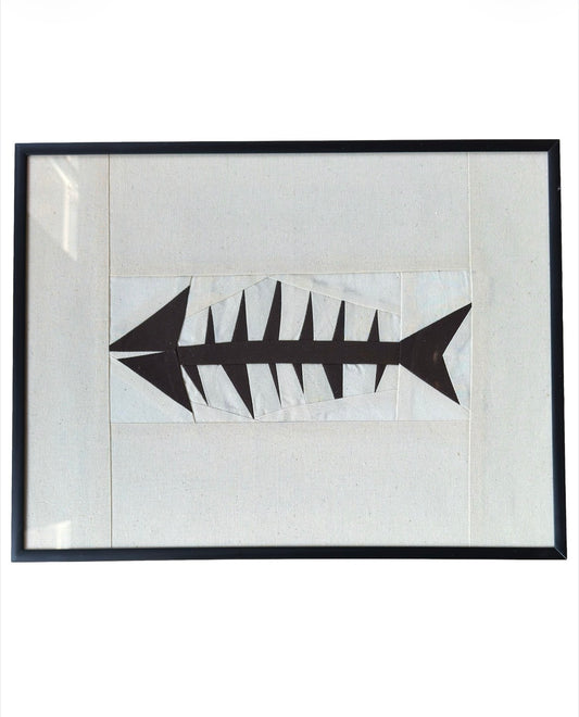 Fish Original Quilted Artwork in Frame