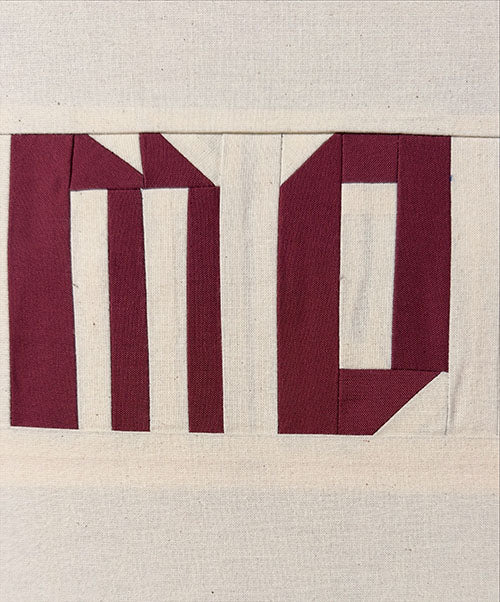 Motel Sign Original Quilted Artwork