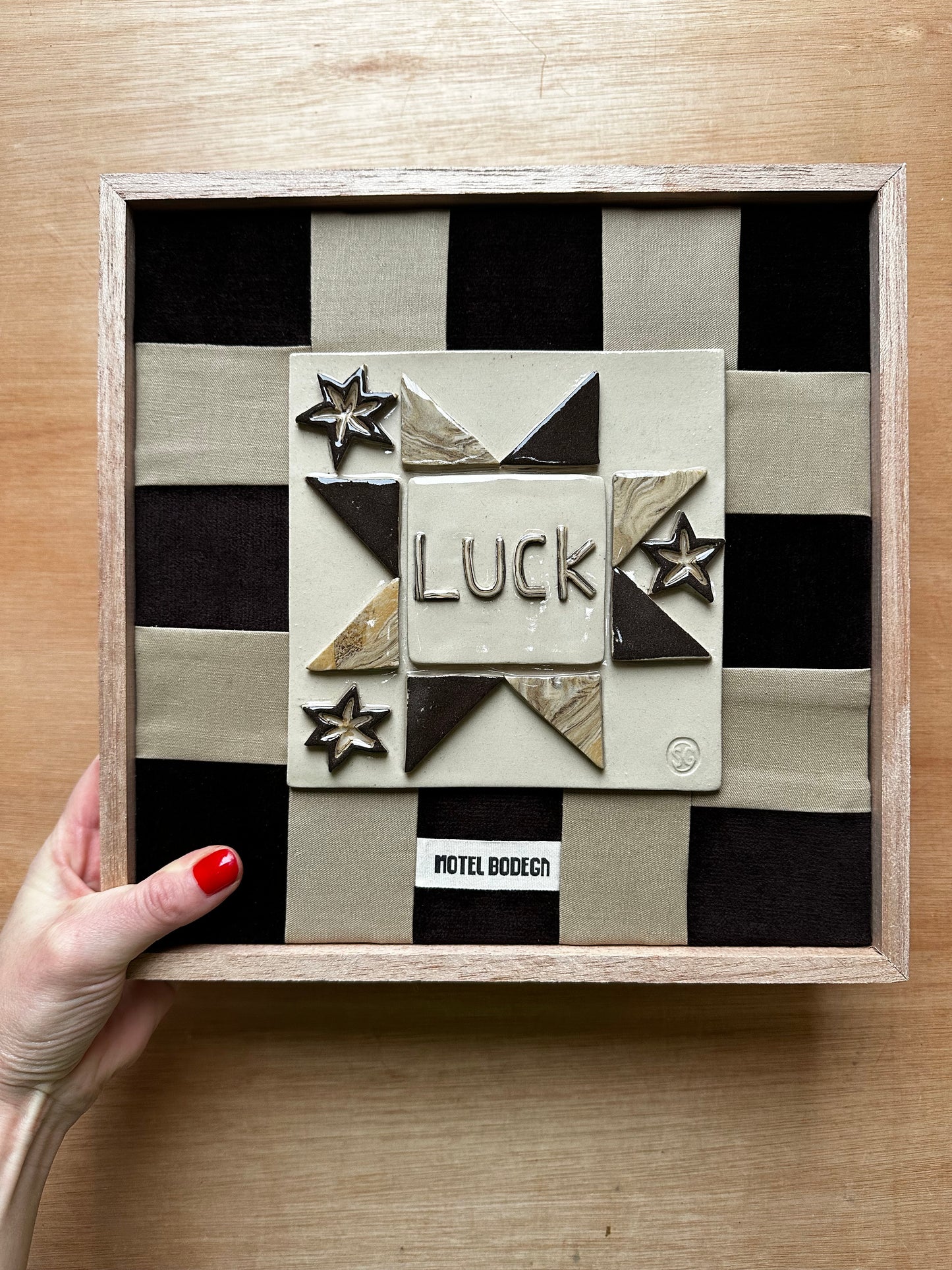 Motel Bodega x Selina Van Grondelle Luck Ceramic Tile Artwork
