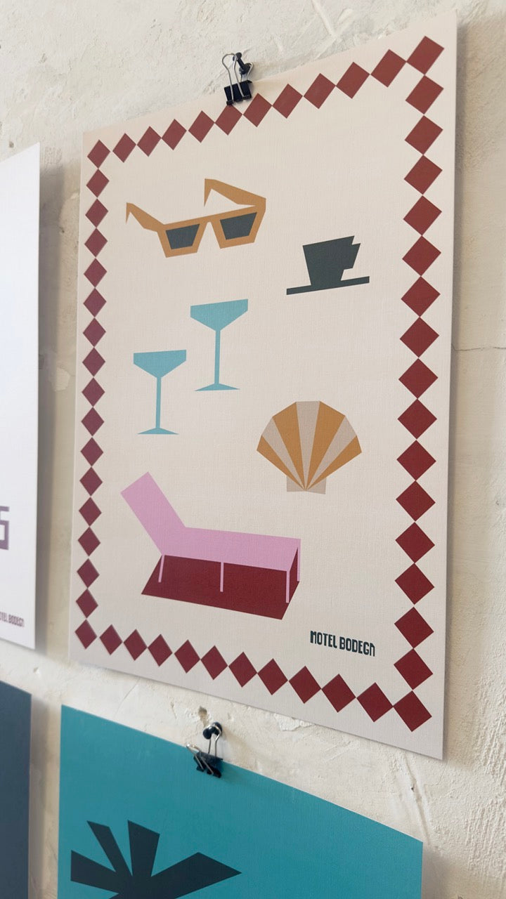Beach Souvenirs A3 Print