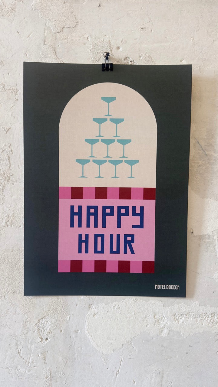 Happy Hour A3 Print