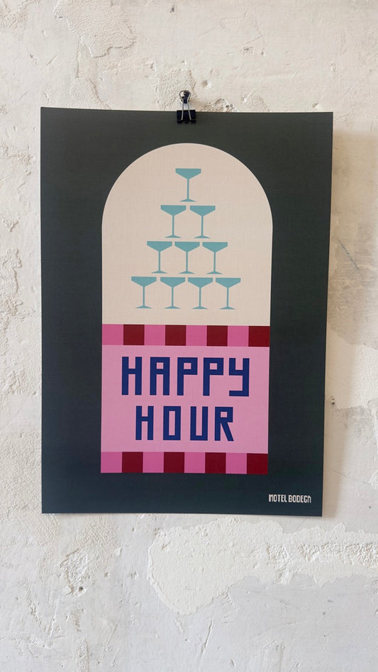Happy Hour A3 Print