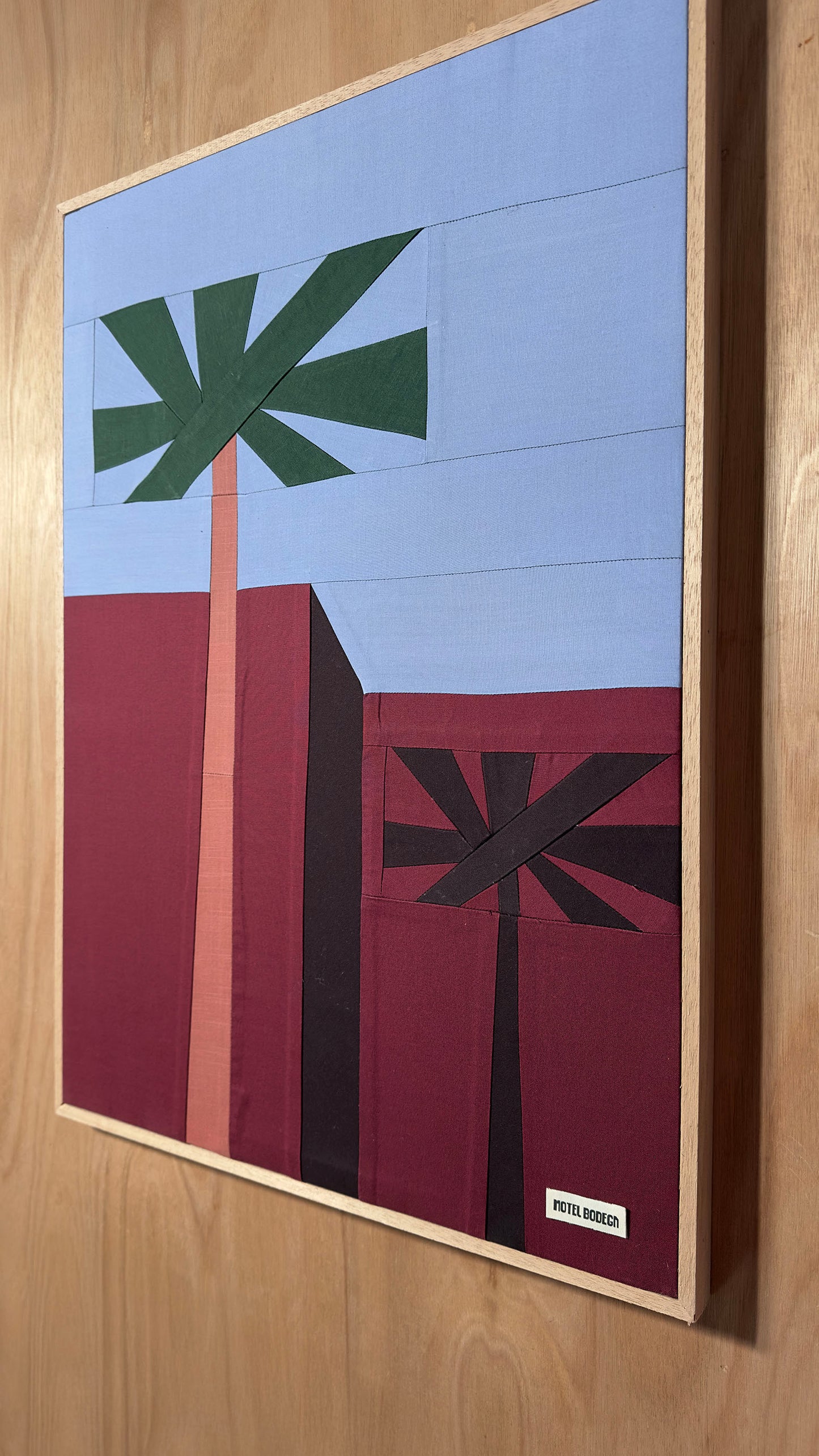 Palm Tree Original Quilted Artwork