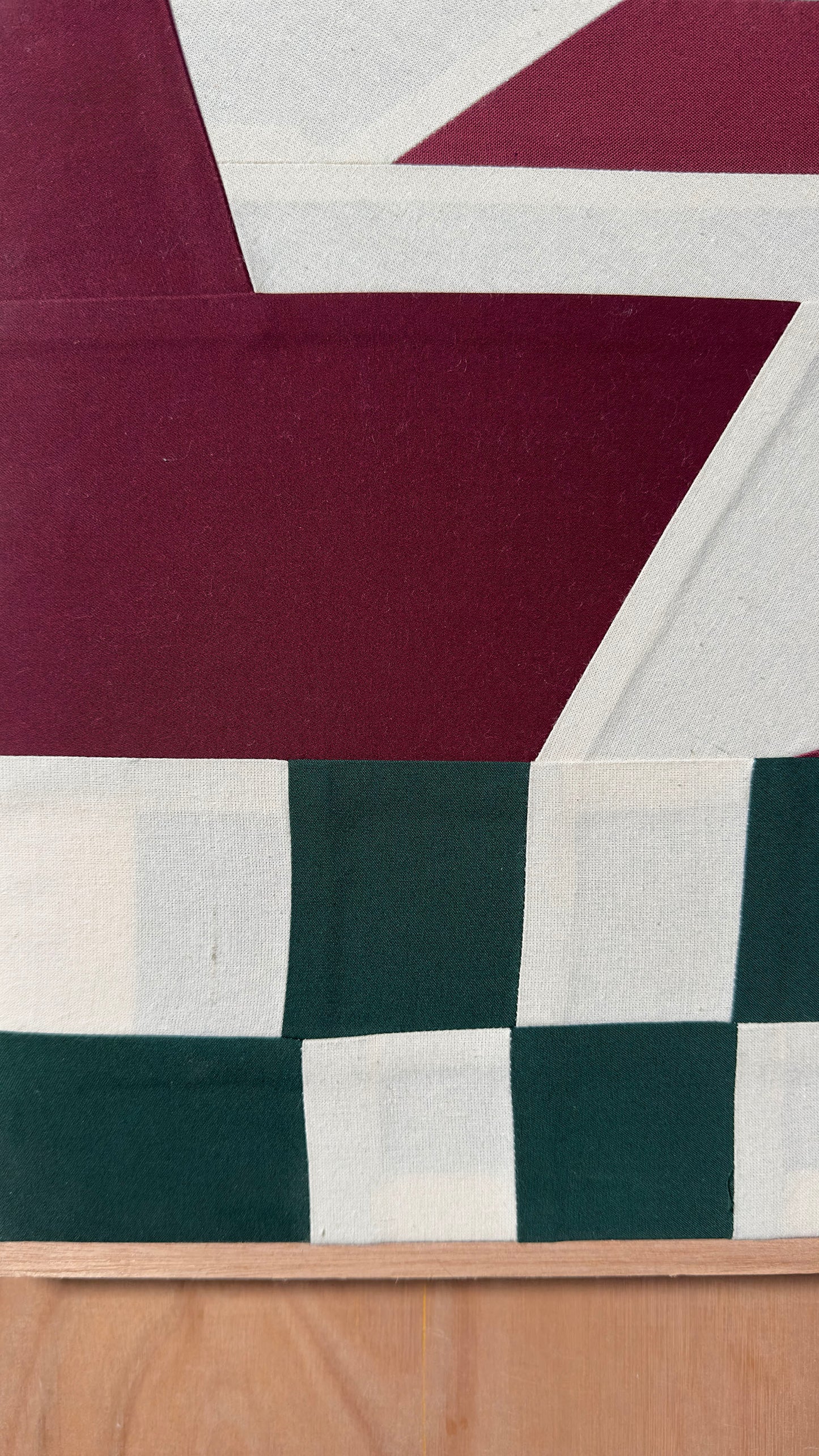 Diner Booth Original Quilted Artwork