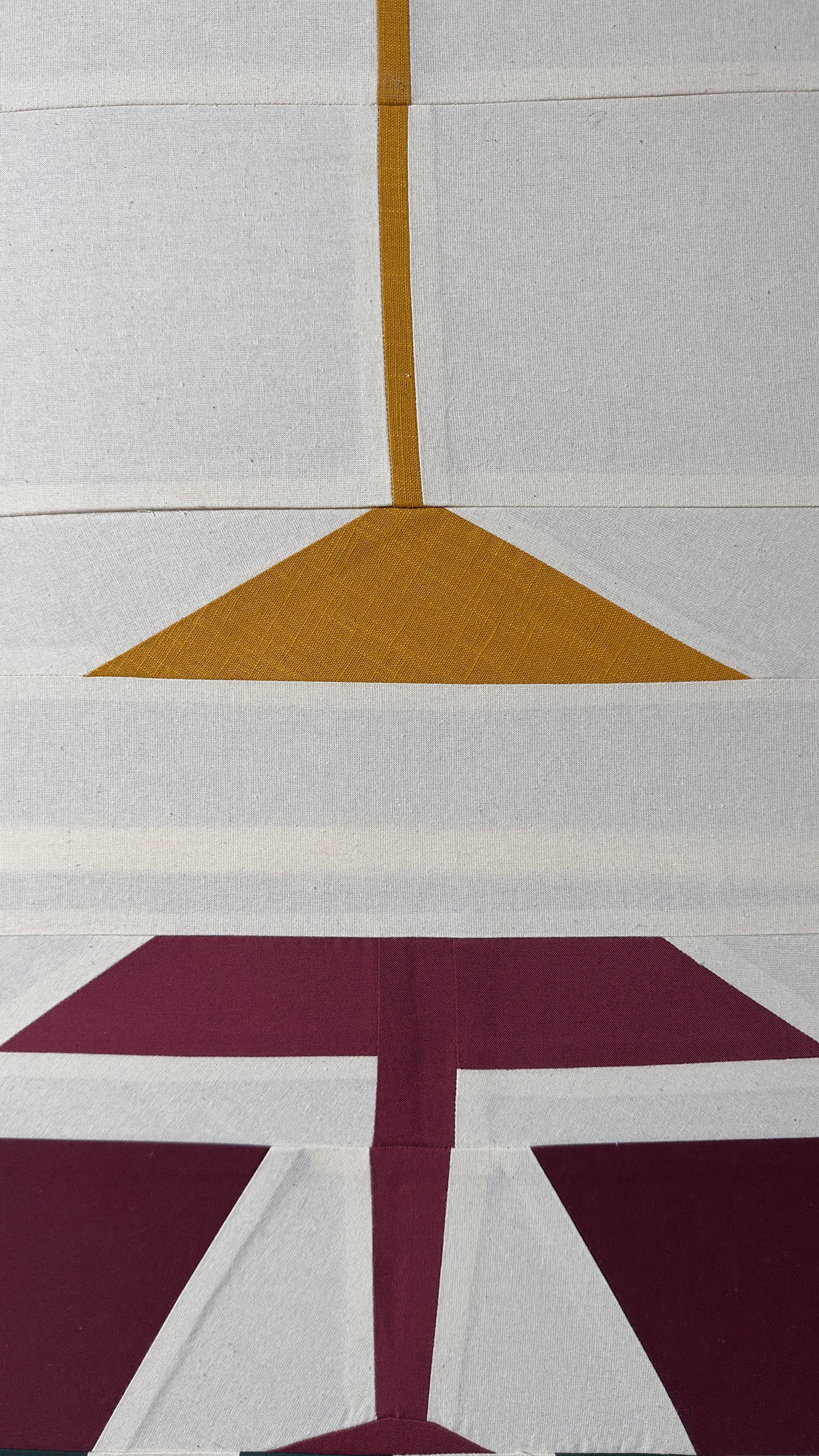 Diner Booth Original Quilted Artwork