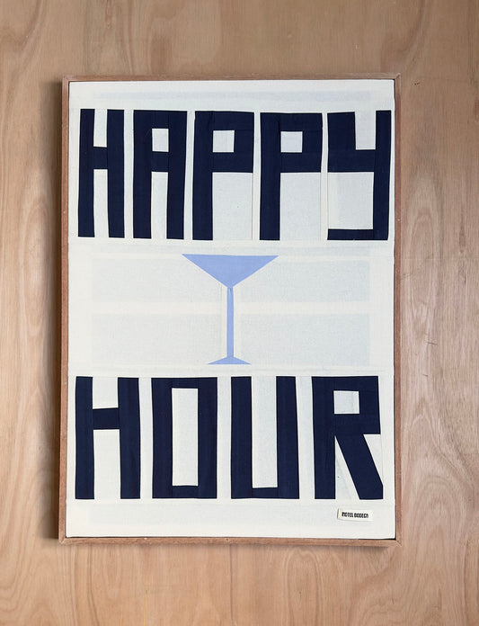 Happy Hour Original Quilted Artwork