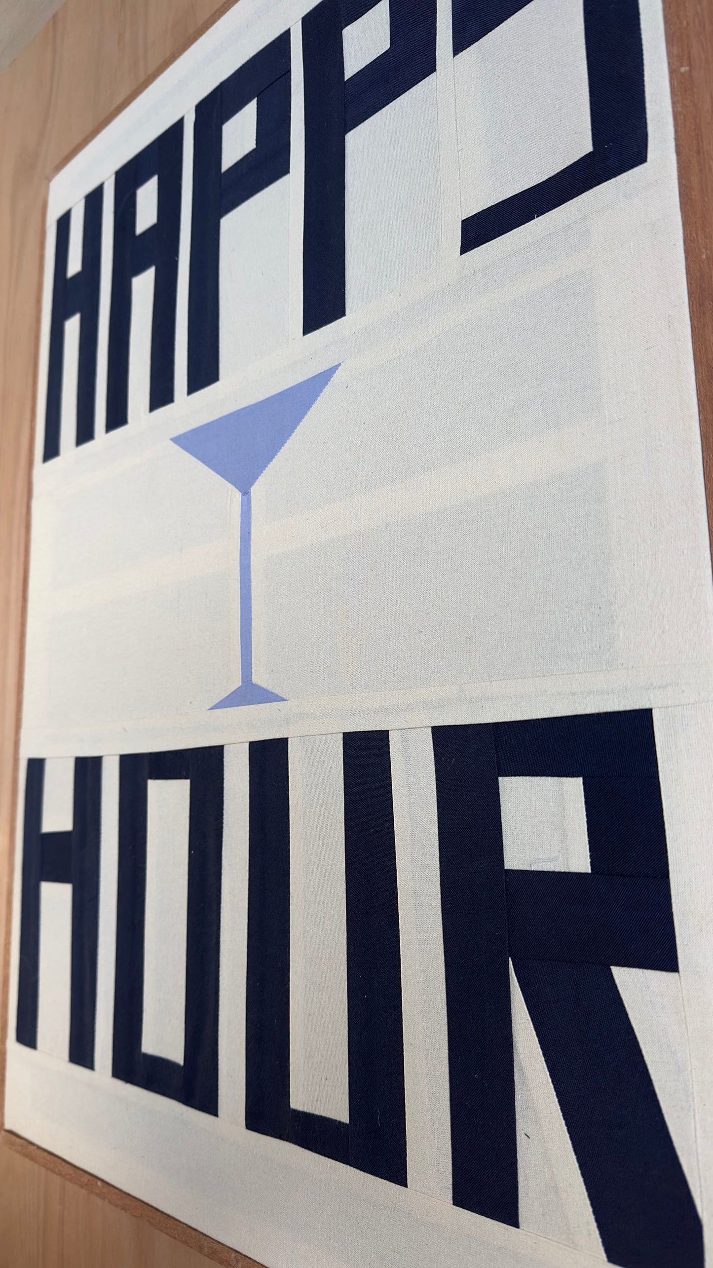 Happy Hour Original Quilted Artwork