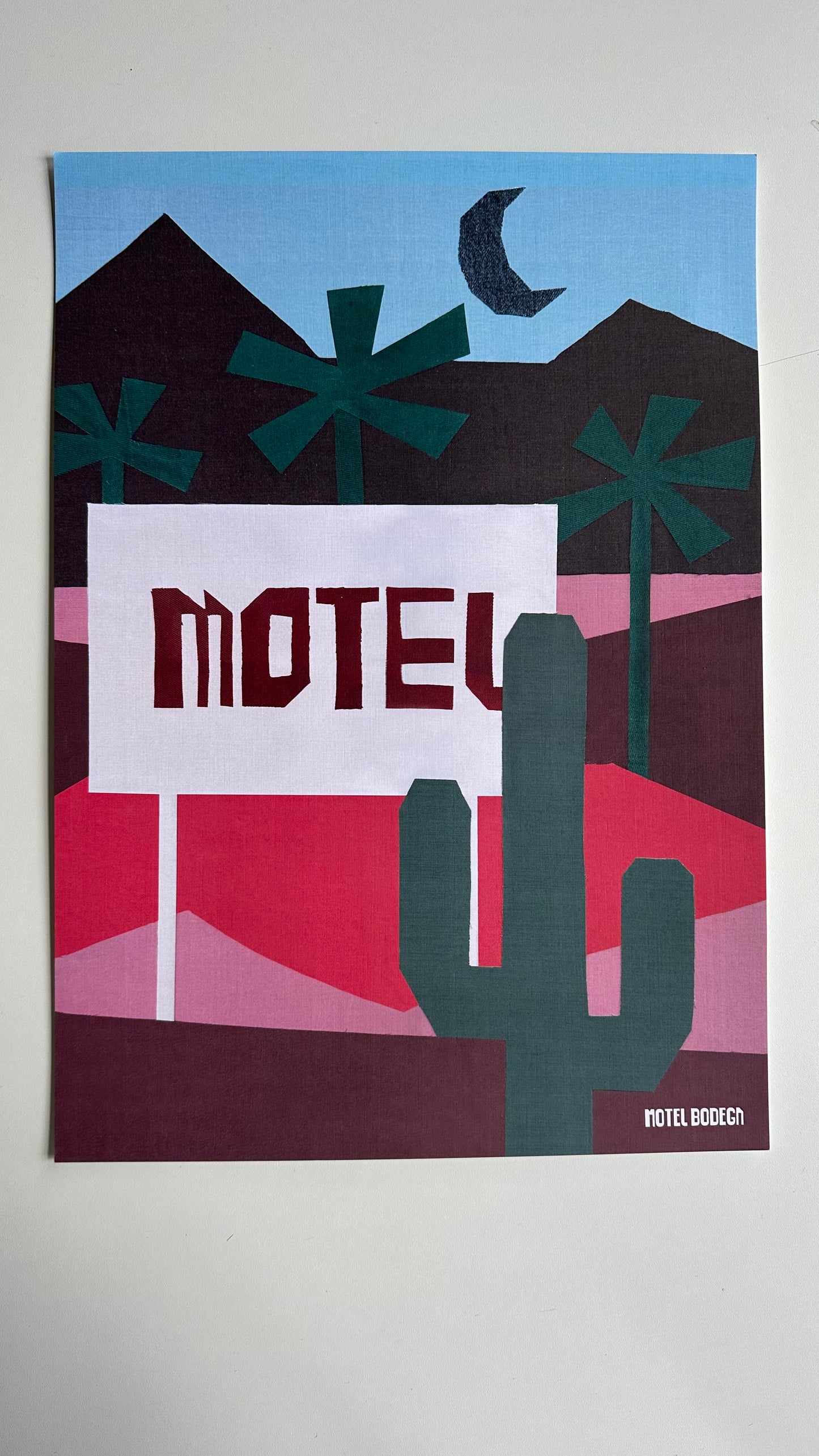 Motel Sign A3 Print