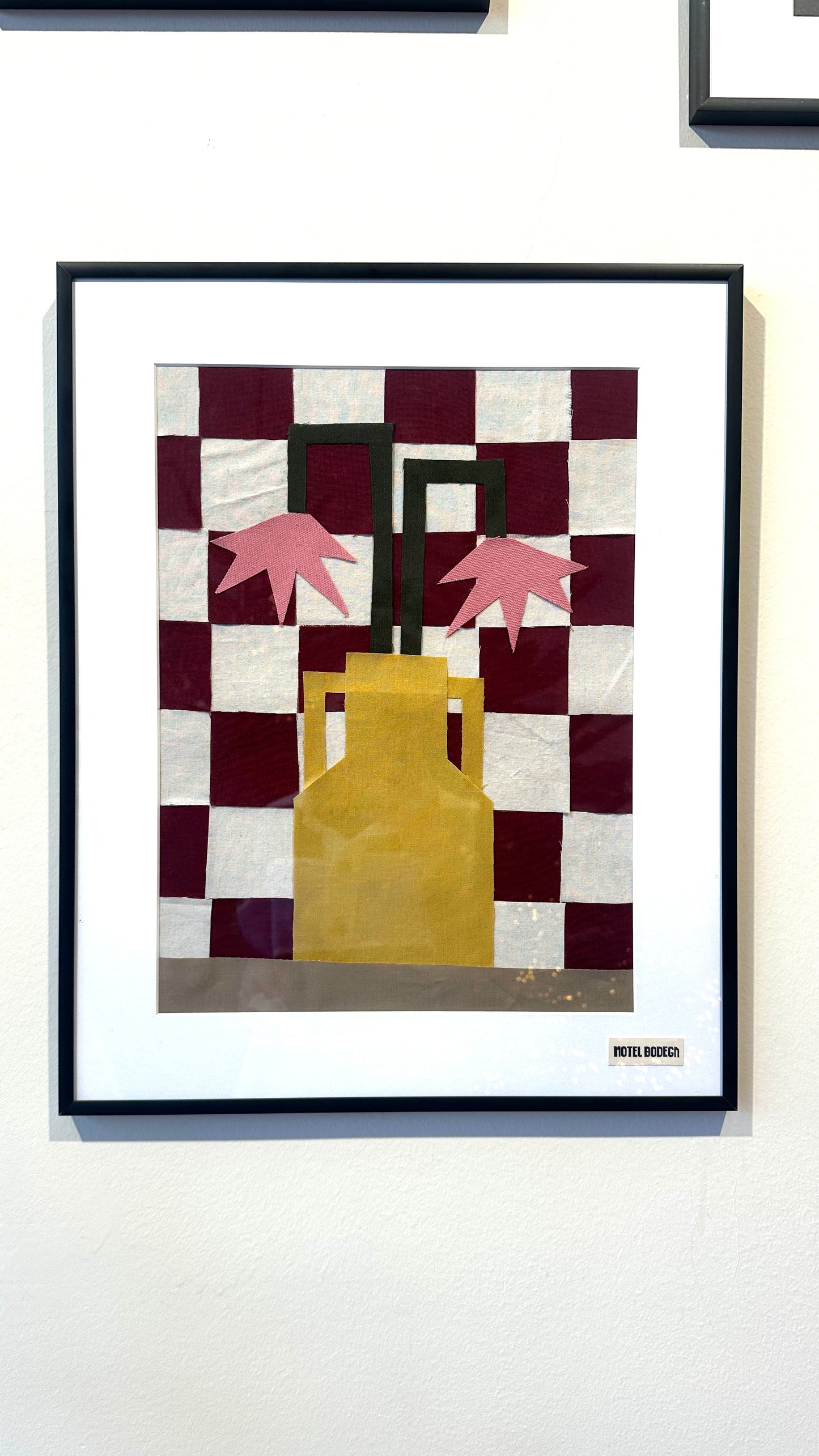 Flowers in Vase Original Collage Artwork