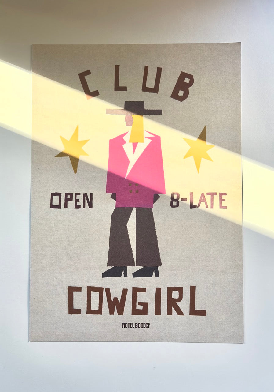 Club Cowgirl A3 print
