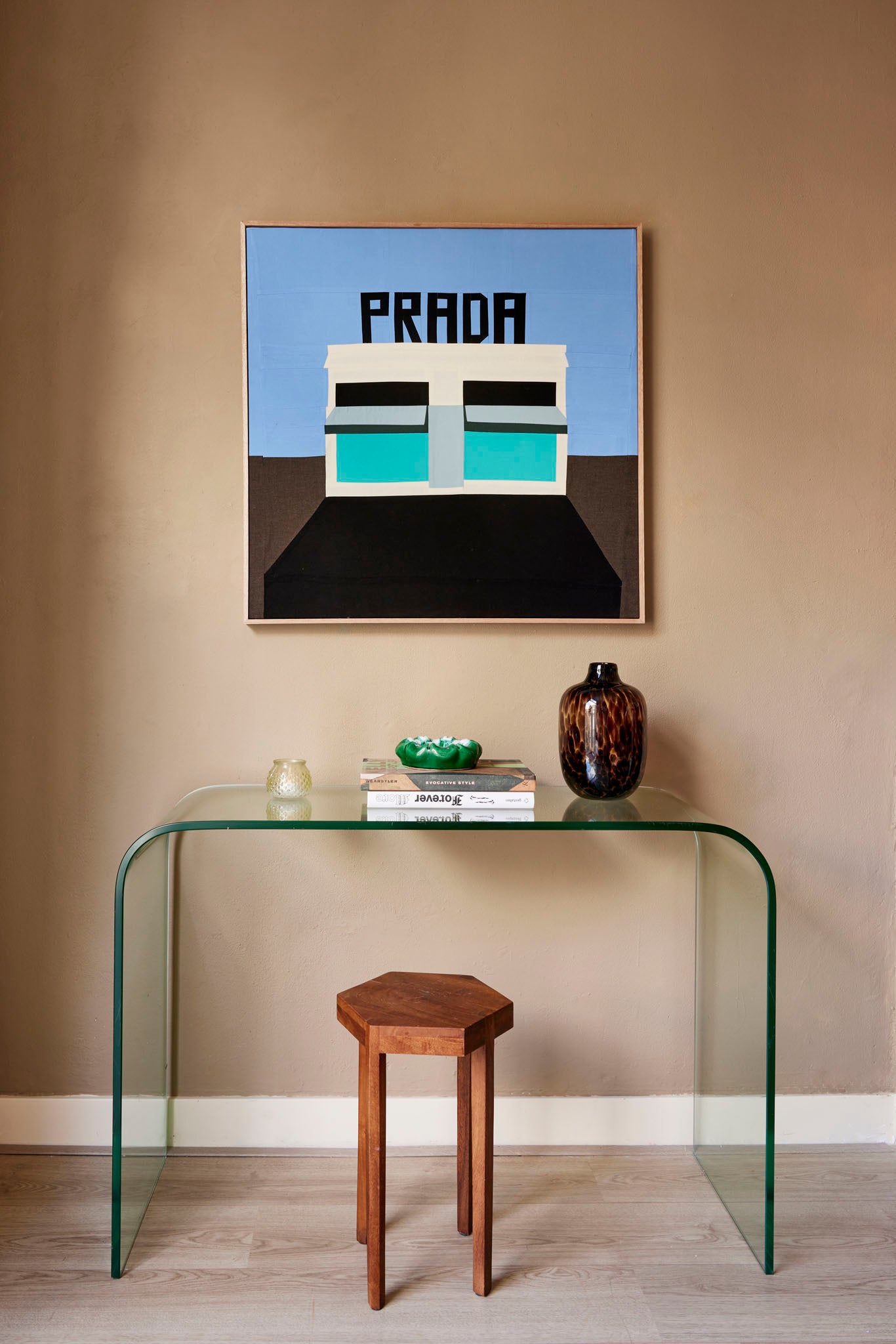 Prada Marfa Original Quilted Artwork
