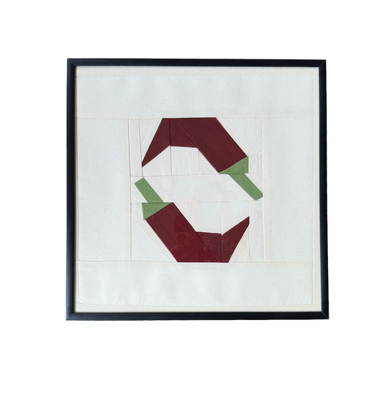 Chilli Original Quilted Artwork in Frame
