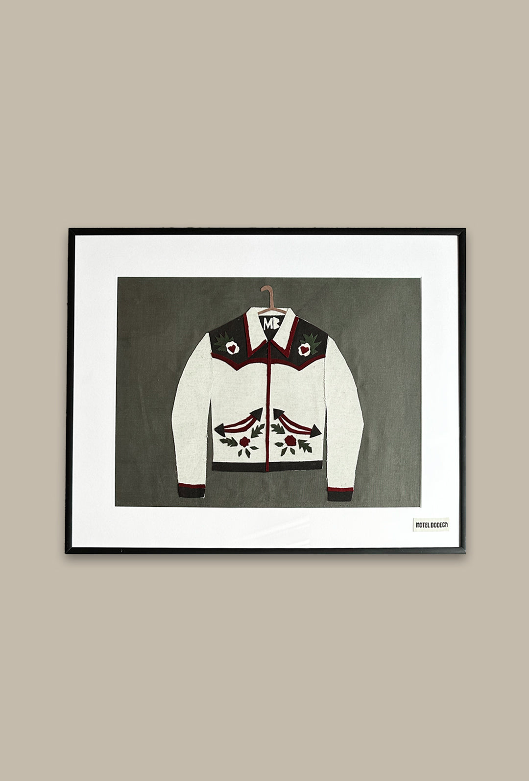 Western Jacket Original Collage Artwork