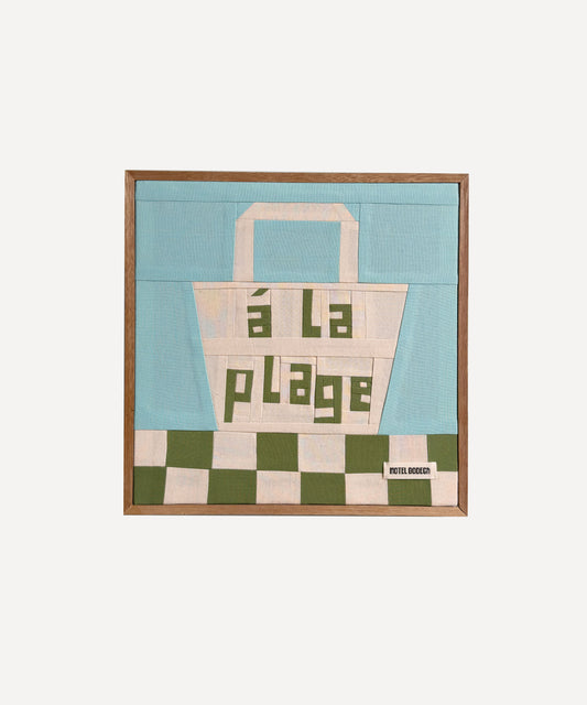 A La Plage Original Quilted Artwork