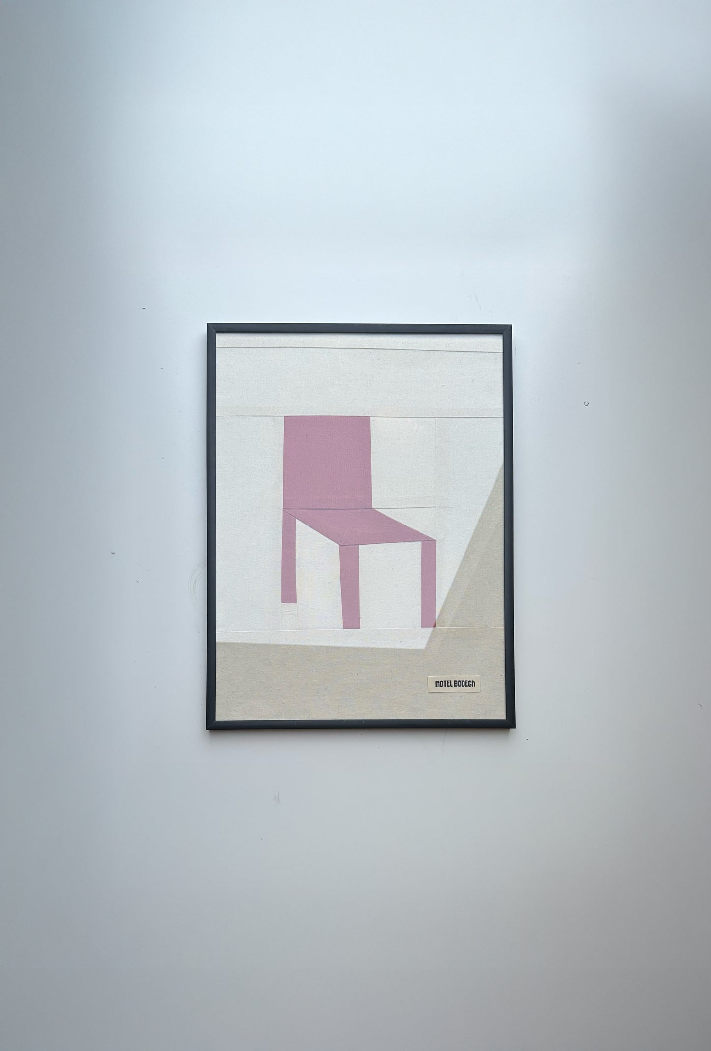 Chair Original Quilted Artwork in Frame