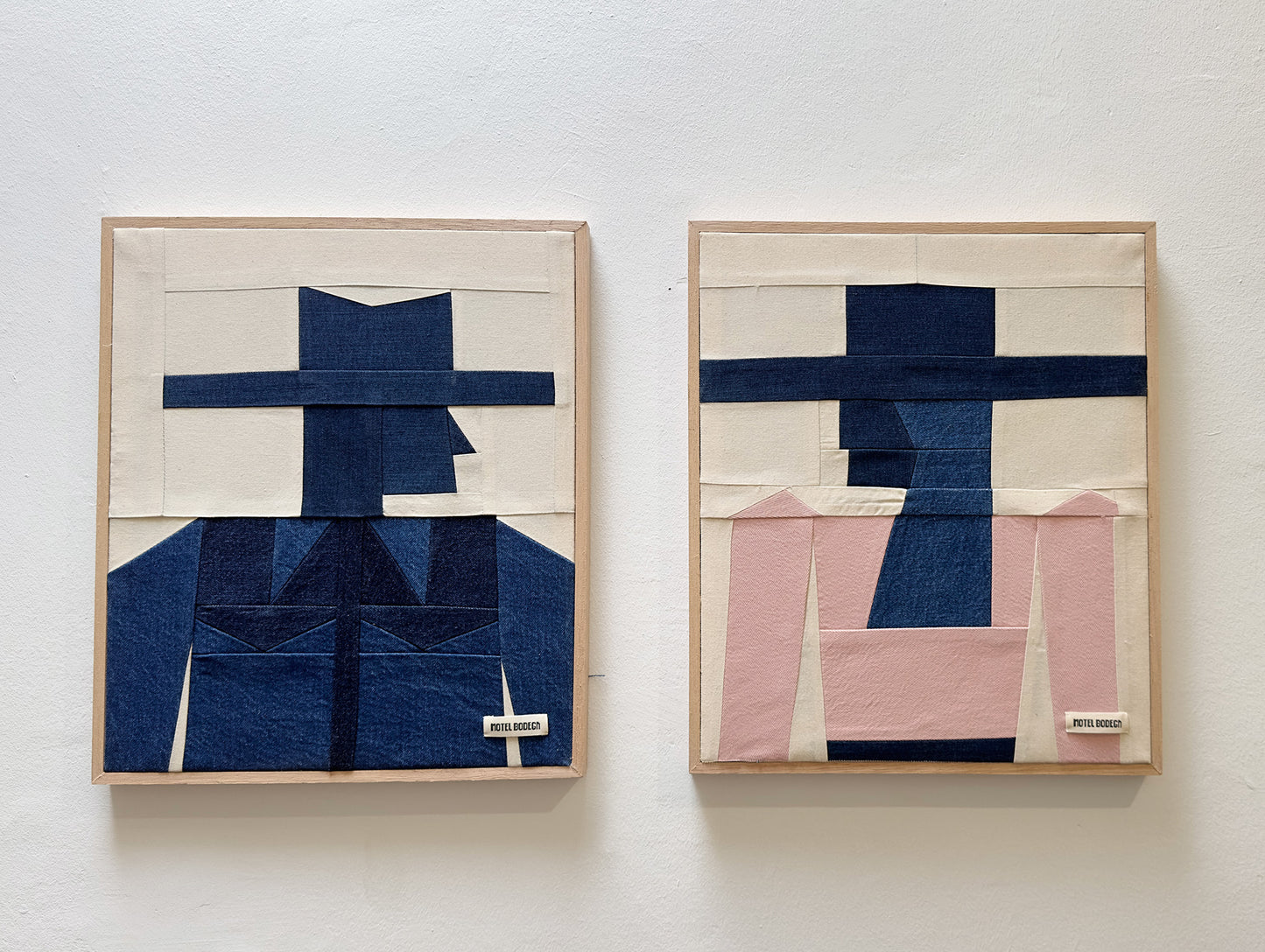 Denim Cowgirl Original Quilted Artwork