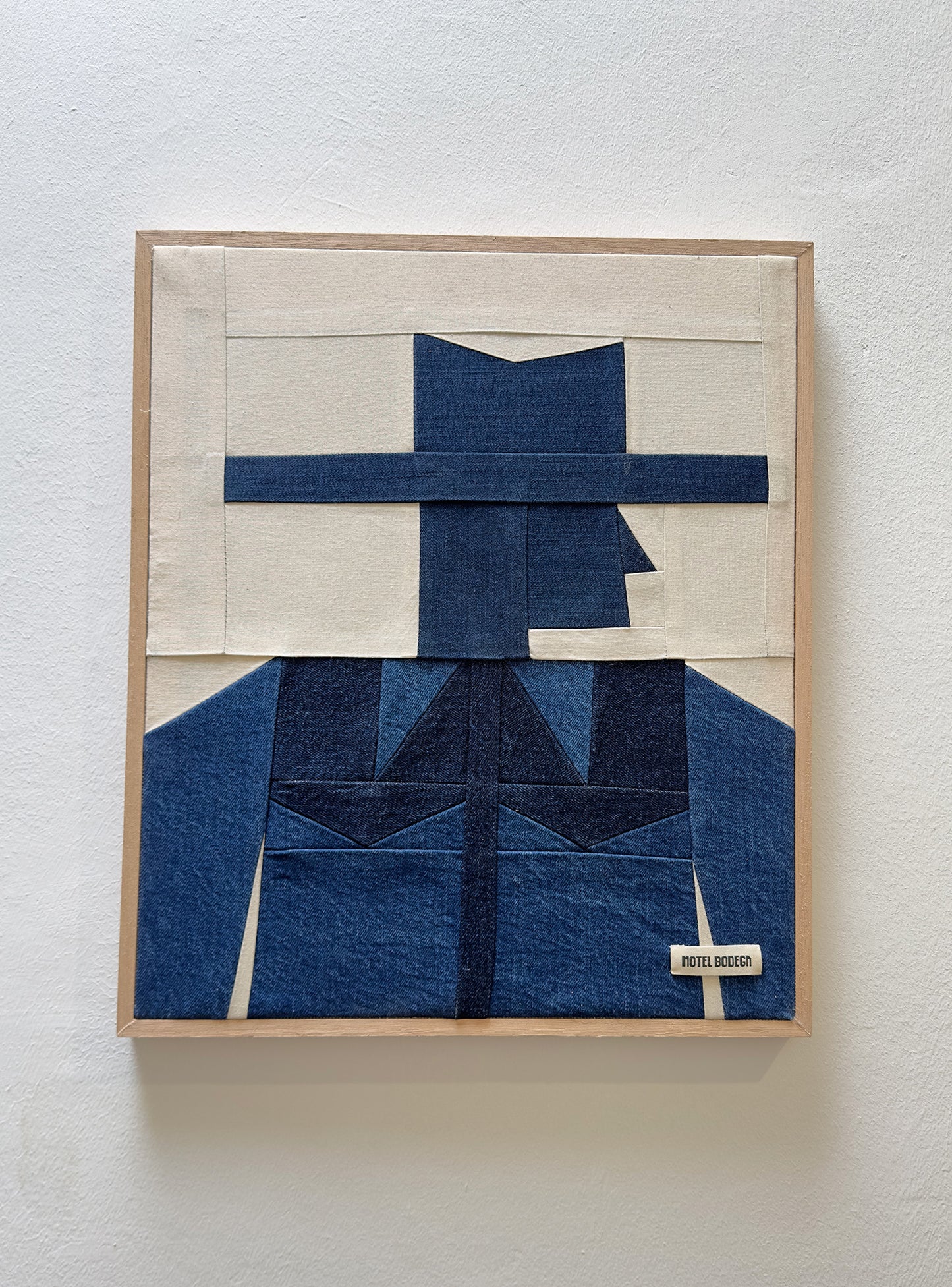 Denim Cowboy Original Quilted Artwork