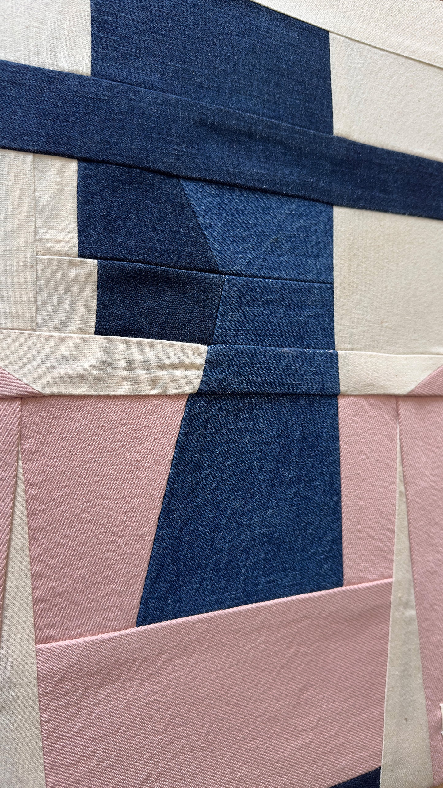 Denim Cowgirl Original Quilted Artwork