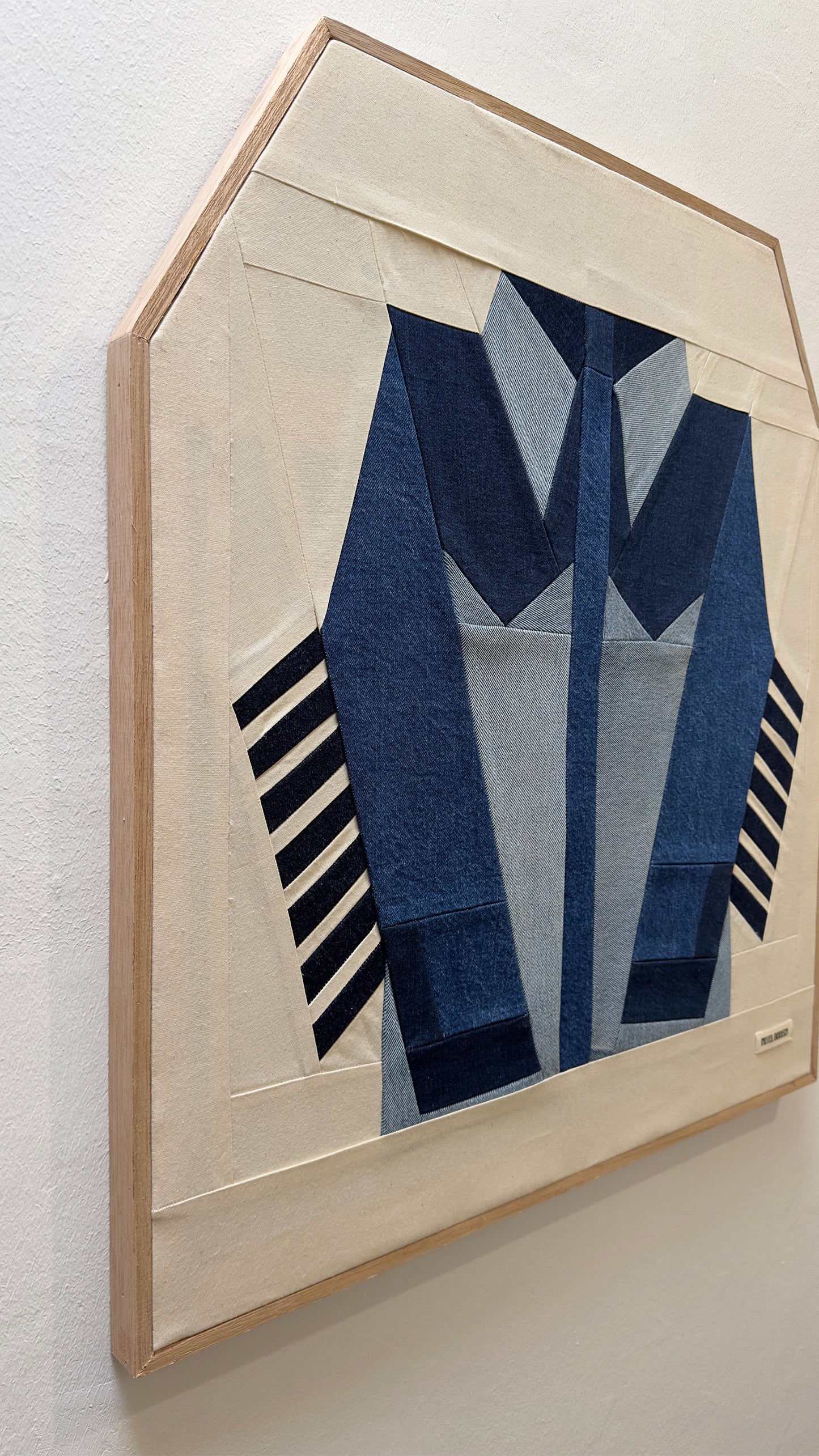 Denim Jacket Original Quilted Artwork