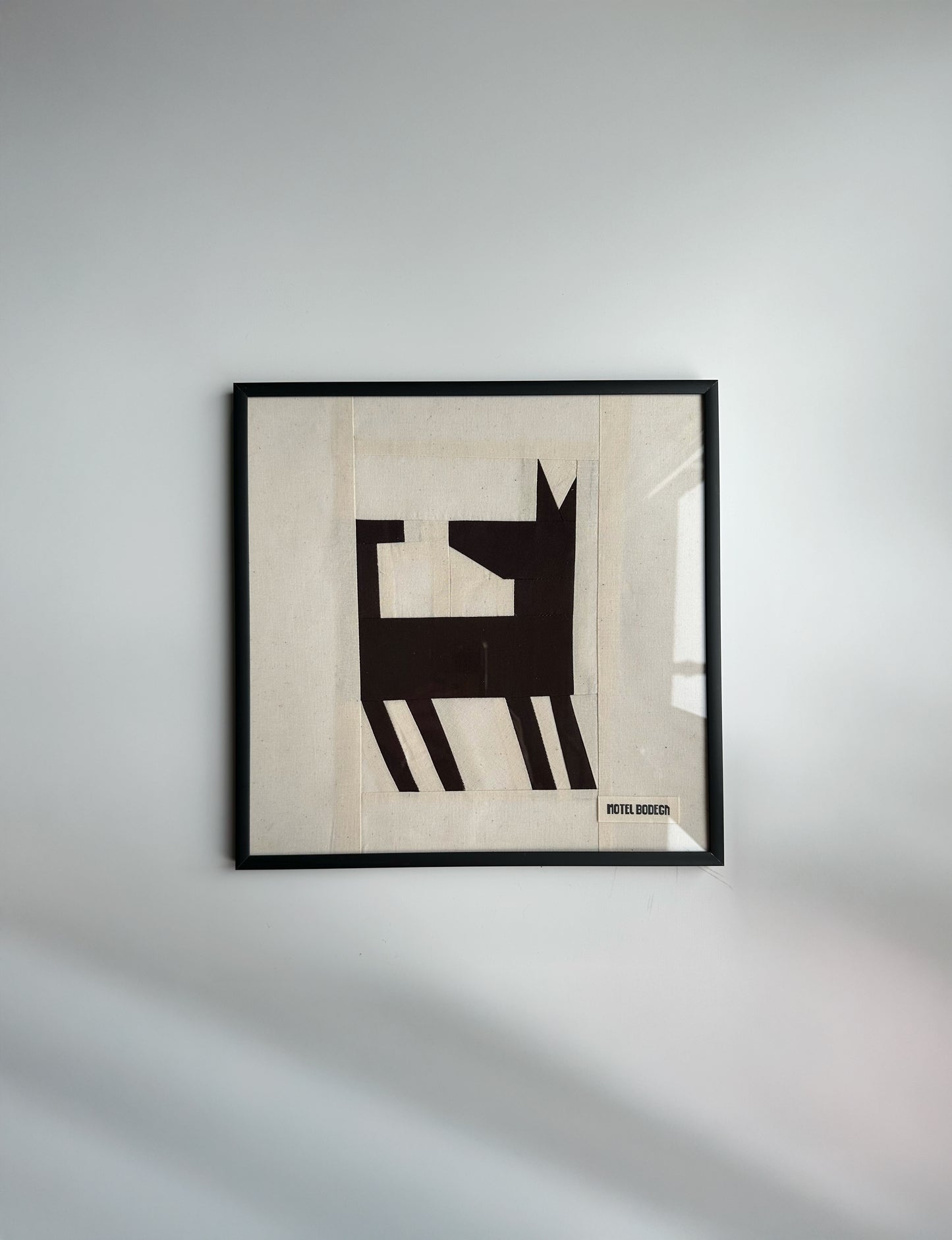 Dog 1 Original Quilted Artwork in Frame