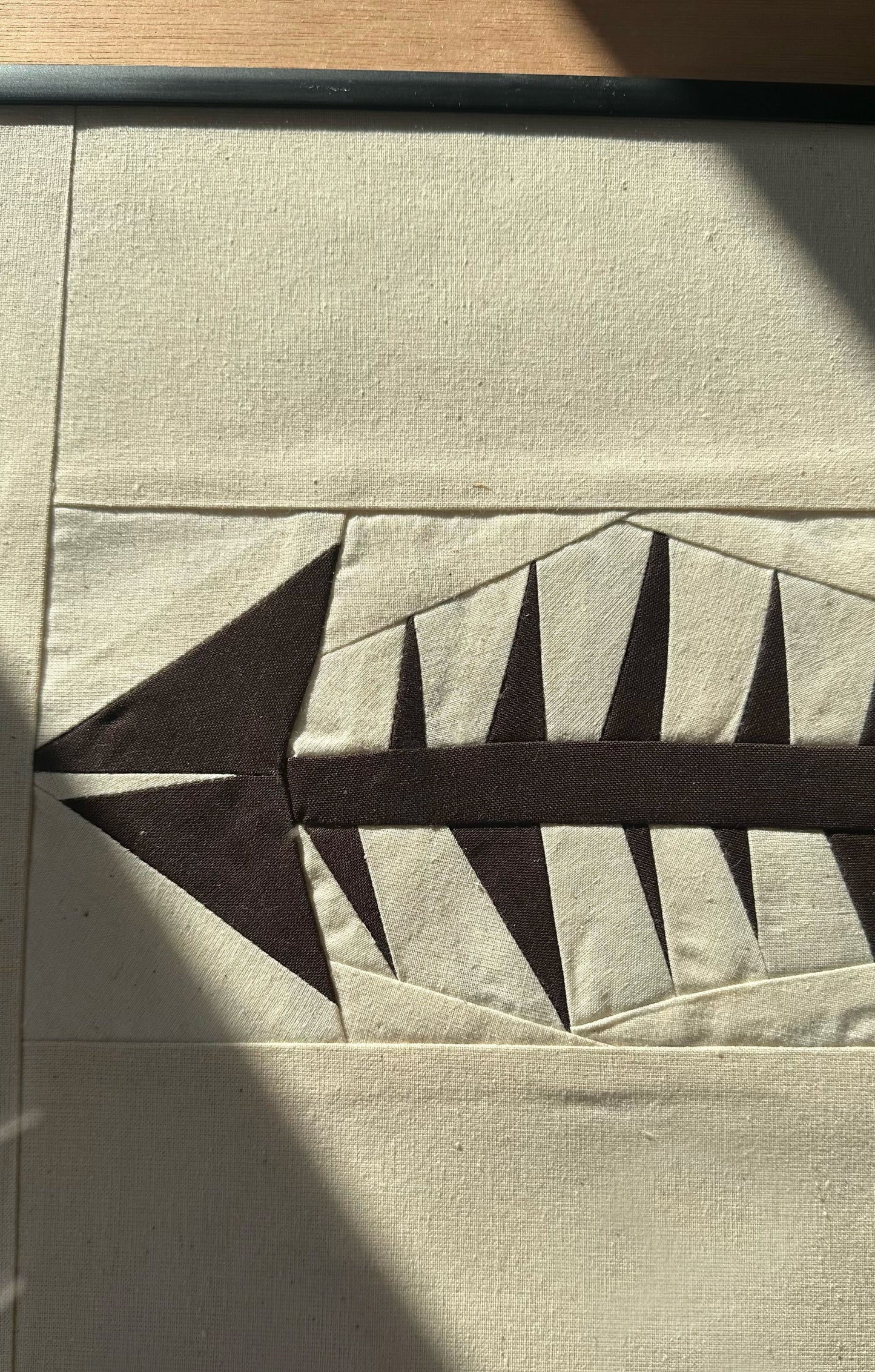 Fish Original Quilted Artwork in Frame