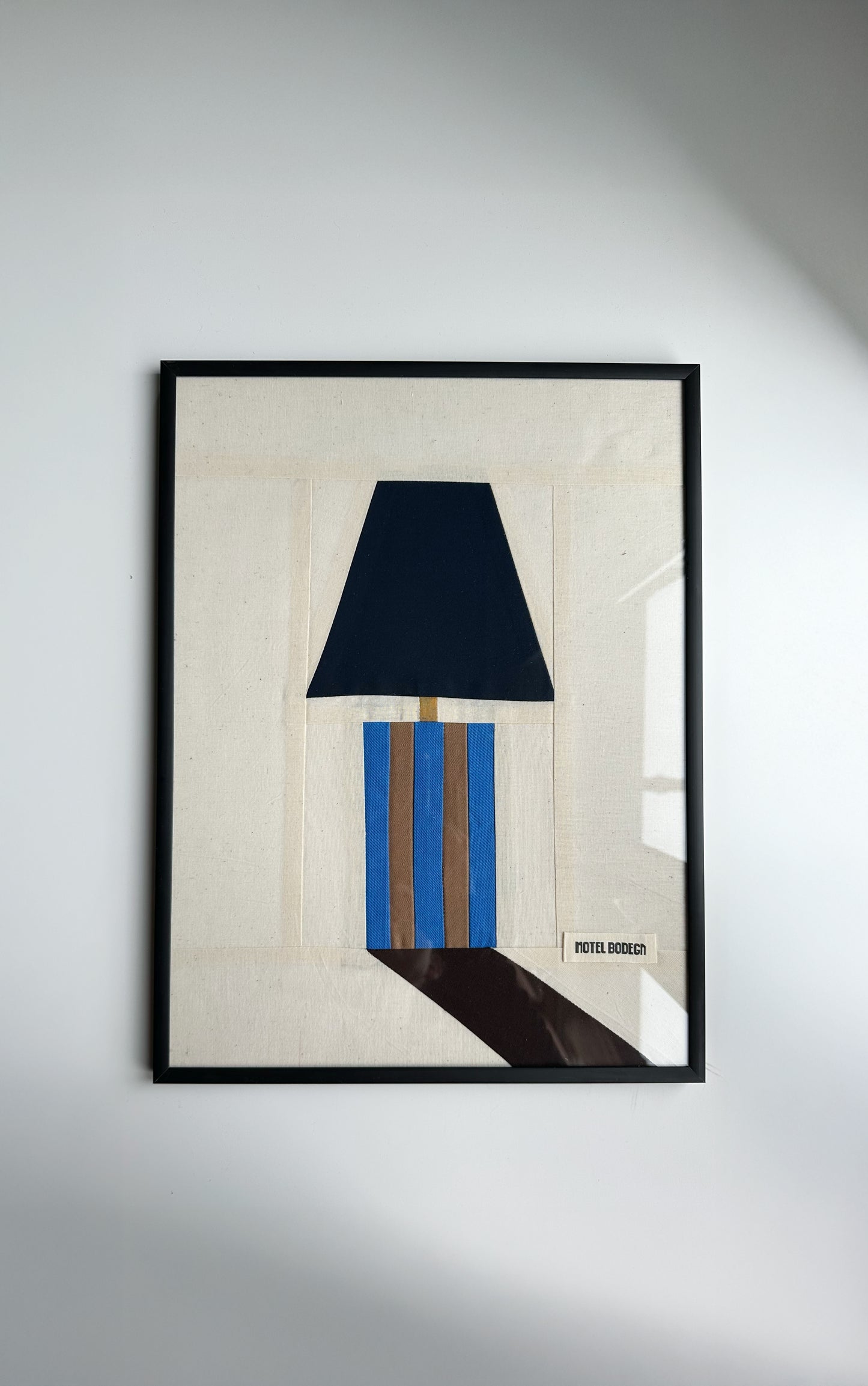 Lamp 1 Original Quilted Artwork in Frame