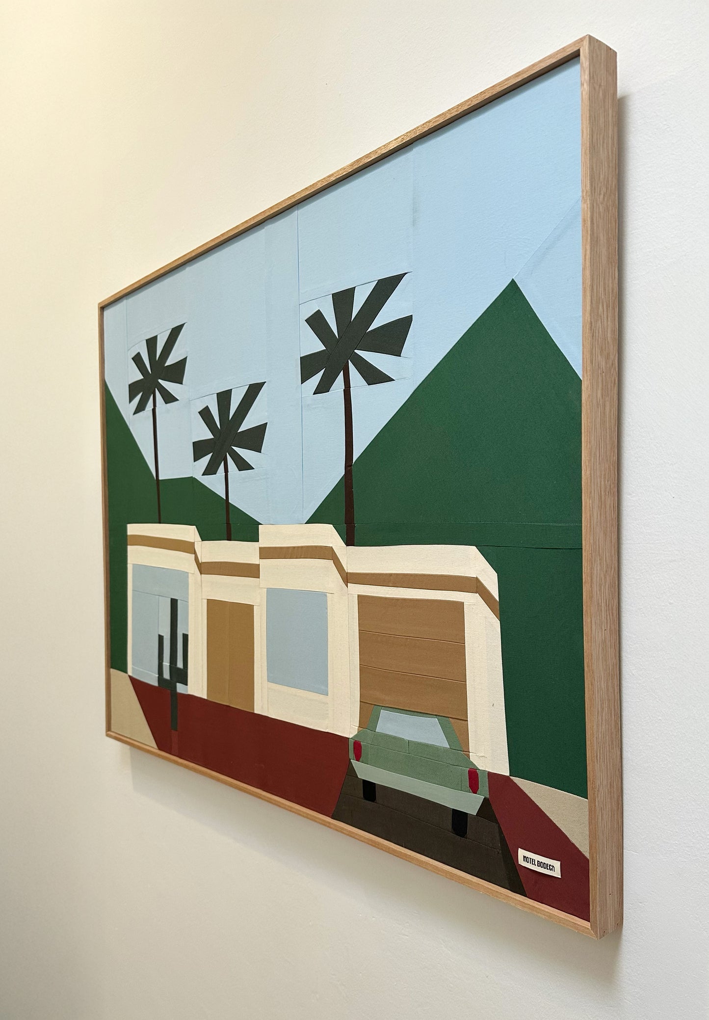 Palm Springs House Original Quilted Artwork