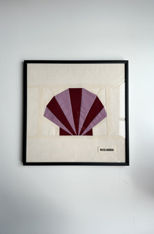 Shell 1 Original Quilted Artwork in Frame