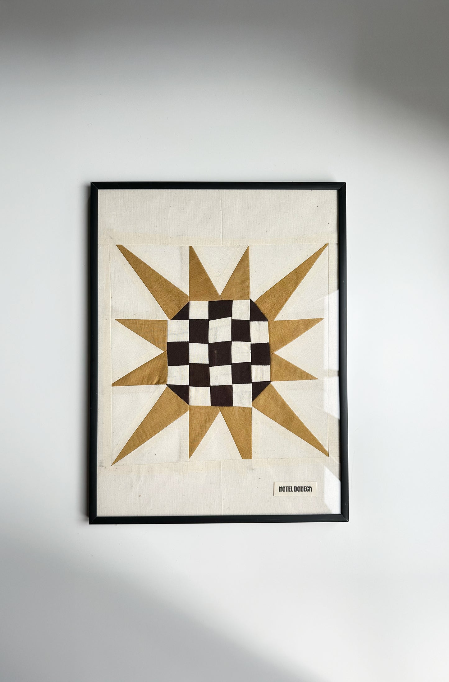 Sun 2 Original Quilted Artwork in Frame